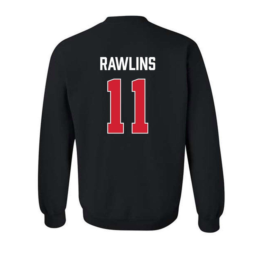 Fairfield - NCAA Men's Basketball : Halon Rawlins - Vintage Shersey Crewneck Sweatshirt-1