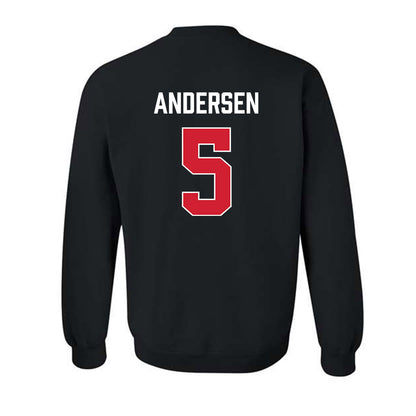 Fairfield - NCAA Women's Basketball : Meghan Andersen - Vintage Shersey Crewneck Sweatshirt-1