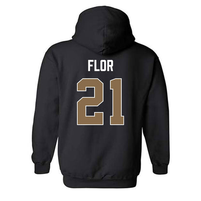 Wofford - NCAA Women's Basketball : Mia Flor - Vintage Shersey Hooded Sweatshirt-1