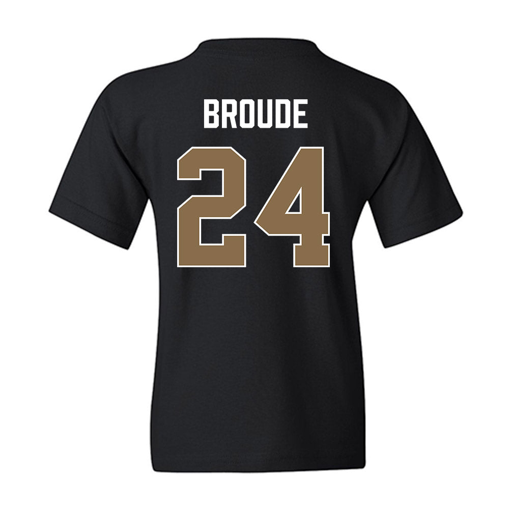 Wofford - NCAA Women's Basketball : Emmanuelle Broude - Vintage Shersey Youth T-Shirt-1