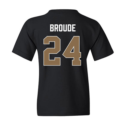 Wofford - NCAA Women's Basketball : Emmanuelle Broude - Vintage Shersey Youth T-Shirt-1