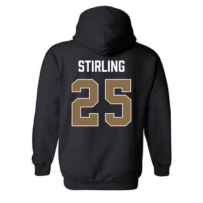 Wofford - NCAA Men's Basketball : Rex Stirling - Vintage Shersey Hooded Sweatshirt-1