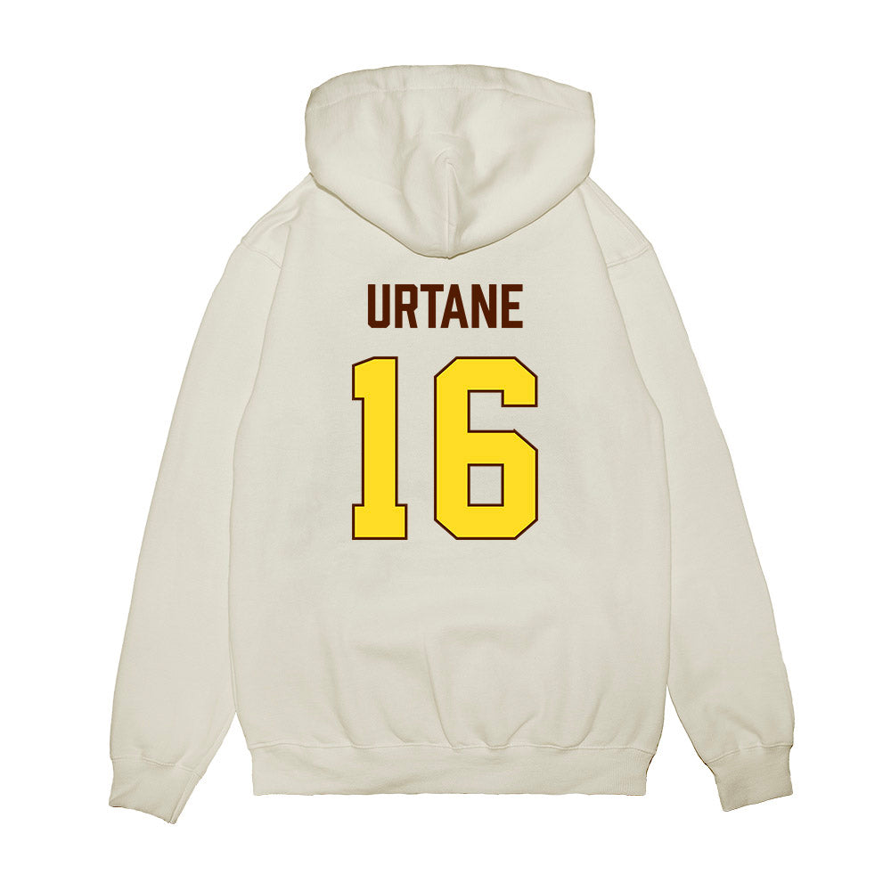 Western Michigan - NCAA Women's Basketball : Adelina Urtane - Vintage Basketball Premium Hooded Sweatshirt-1