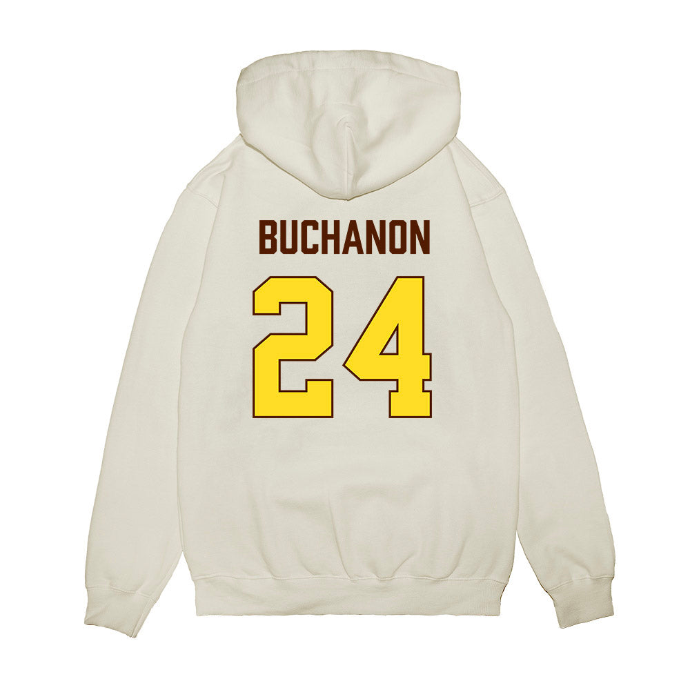 Western Michigan - NCAA Women's Basketball : Kaylyn Buchanon - Vintage Basketball Premium Hooded Sweatshirt-1