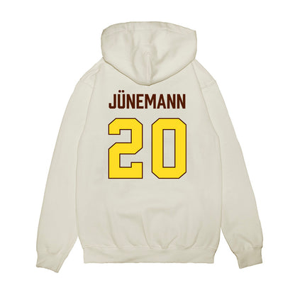 Western Michigan - NCAA Men's Basketball : Janis Jünemann - Vintage Basketball Premium Hooded Sweatshirt-1