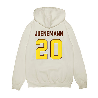 Western Michigan - NCAA Men's Basketball : Janis Juenemann - Vintage Basketball Premium Hooded Sweatshirt-1