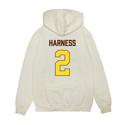 Western Michigan - NCAA Women's Basketball : Alli Harness - Vintage Basketball Premium Hooded Sweatshirt-1