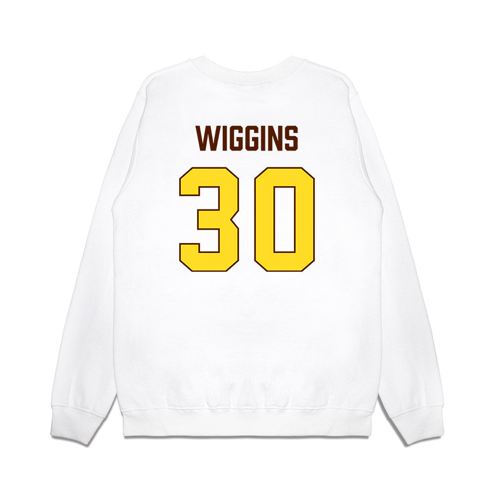 Western Michigan - NCAA Women's Basketball : Morasha Wiggins - Vintage Basketball Premium Crewneck Sweatshirt-1