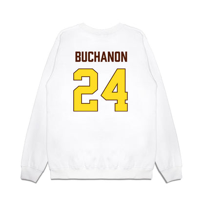 Western Michigan - NCAA Women's Basketball : Kaylyn Buchanon - Vintage Basketball Premium Crewneck Sweatshirt-1