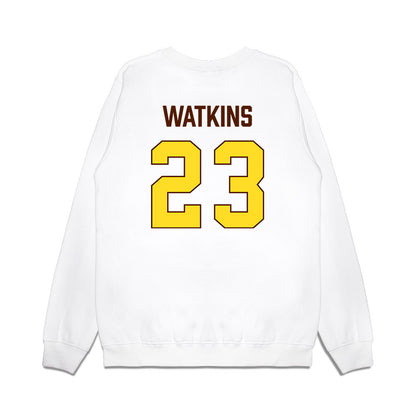 Western Michigan - NCAA Men's Basketball : DeAaron Watkins - Vintage Basketball Premium Crewneck Sweatshirt-1