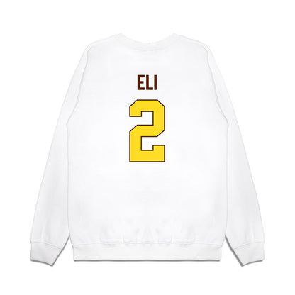 Western Michigan - NCAA Men's Basketball : Joshua Eli - Vintage Basketball Premium Crewneck Sweatshirt-1