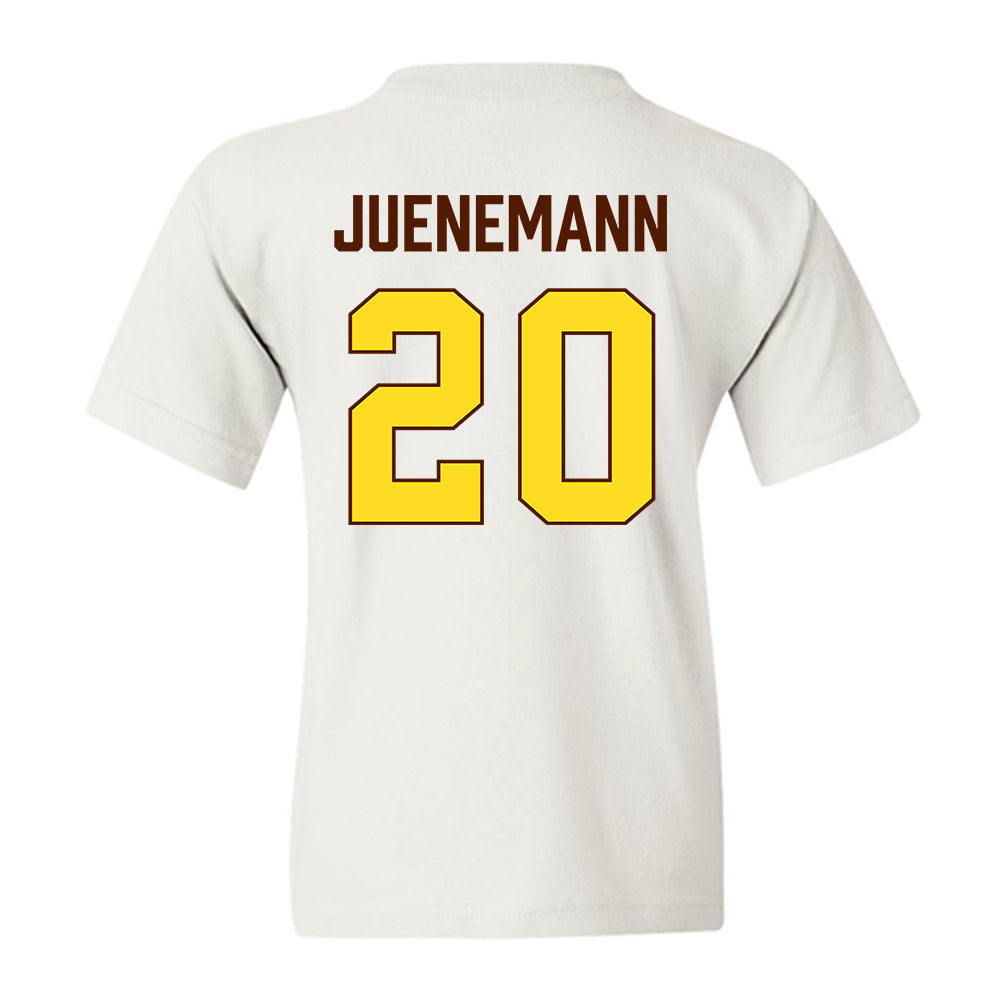Western Michigan - NCAA Men's Basketball : Janis Juenemann - Vintage Basketball Youth T-Shirt-1