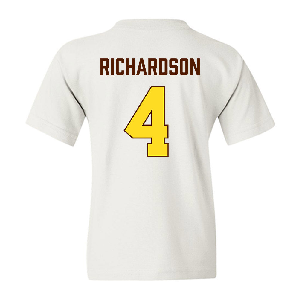 Western Michigan - NCAA Women's Basketball : DeAhna Richardson - Vintage Basketball Youth T-Shirt-1