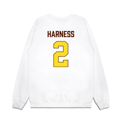 Western Michigan - NCAA Women's Basketball : Alli Harness - Vintage Basketball Premium Crewneck Sweatshirt-1