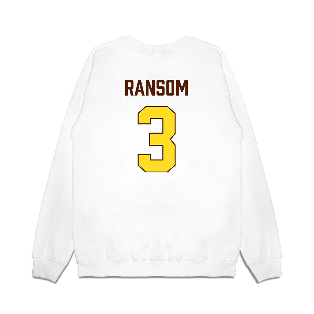 Western Michigan - NCAA Women's Basketball : Zuri Ransom - Vintage Basketball Premium Crewneck Sweatshirt-1