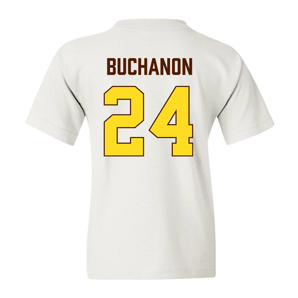 Western Michigan - NCAA Women's Basketball : Kaylyn Buchanon - Vintage Basketball Youth T-Shirt-1