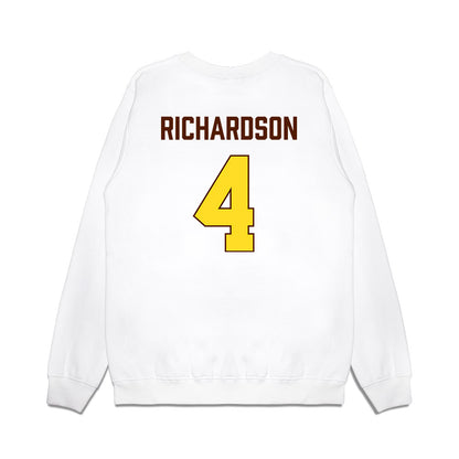 Western Michigan - NCAA Women's Basketball : DeAhna Richardson - Vintage Basketball Premium Crewneck Sweatshirt-1