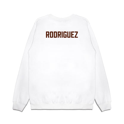 Western Michigan - NCAA Women's Basketball : Vanessa Rodriguez - Vintage Basketball Premium Crewneck Sweatshirt-1