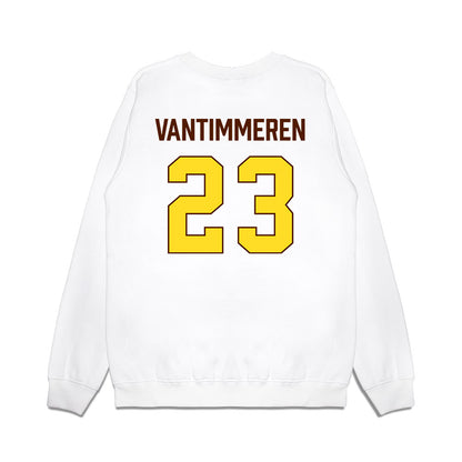 Western Michigan - NCAA Women's Basketball : Emily Vantimmeren - Vintage Basketball Premium Crewneck Sweatshirt-1