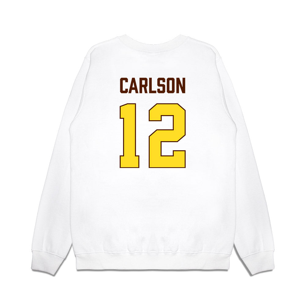 Western Michigan - NCAA Women's Basketball : Alli Carlson - Vintage Basketball Premium Crewneck Sweatshirt-1