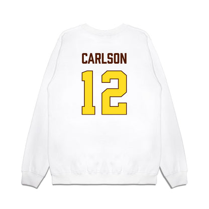 Western Michigan - NCAA Women's Basketball : Alli Carlson - Vintage Basketball Premium Crewneck Sweatshirt-1