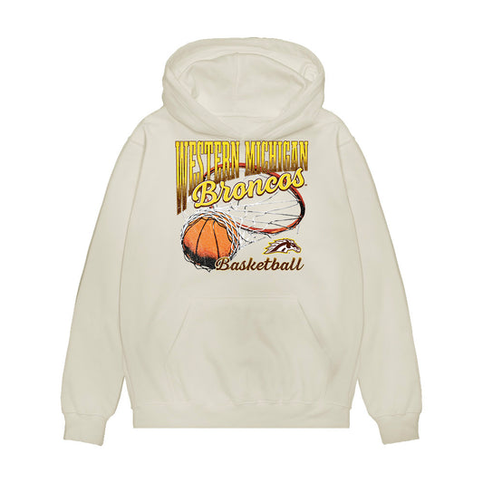 Western Michigan - NCAA Men's Basketball : EJ Ryans - Vintage Basketball Premium Hooded Sweatshirt-0