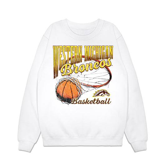 Western Michigan - NCAA Women's Basketball : Isabella Miljkovic - Vintage Basketball Premium Crewneck Sweatshirt-0