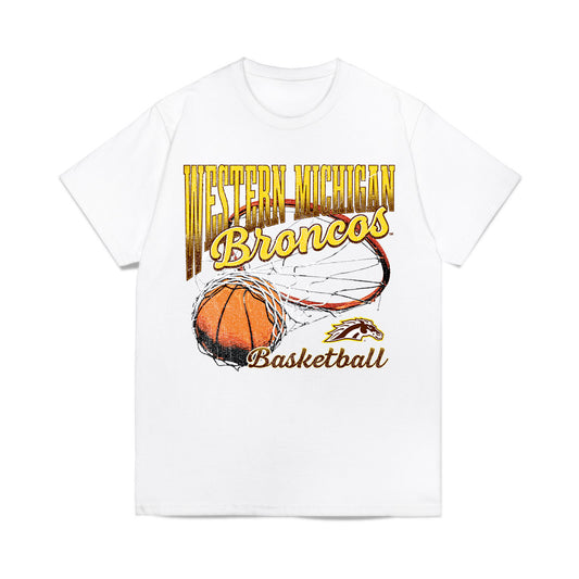 Western Michigan - NCAA Women's Basketball : Faith Wiseman - Vintage Basketball Comfort Colors T-Shirt-0