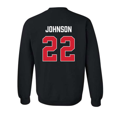 MSUM - NCAA Women's Basketball : Terryn Johnson - Vintage Shersey Crewneck Sweatshirt-1