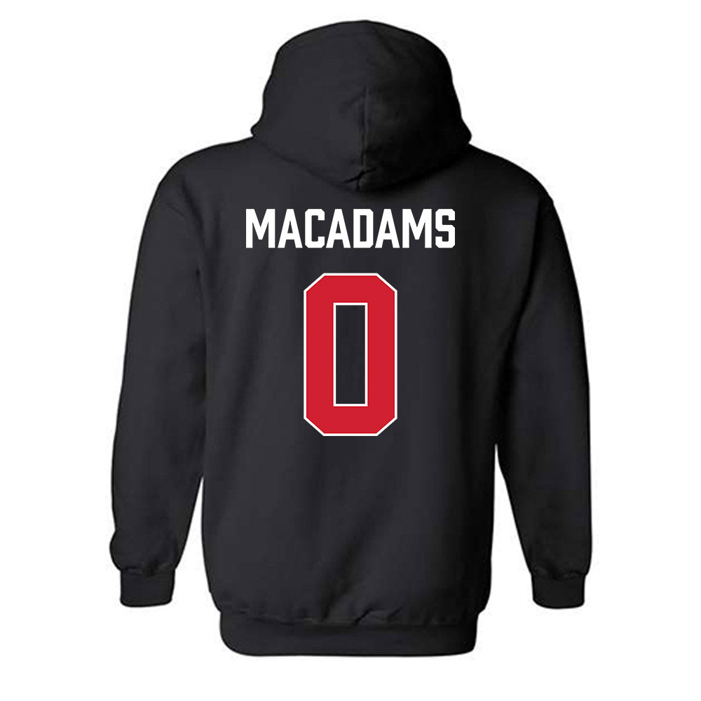 MSUM - NCAA Women's Basketball : Julia MacAdams - Vintage Shersey Hooded Sweatshirt-1