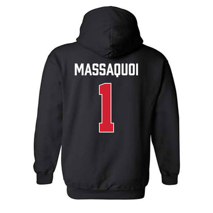 MSUM - NCAA Women's Basketball : Grace Massaquoi - Vintage Shersey Hooded Sweatshirt-1