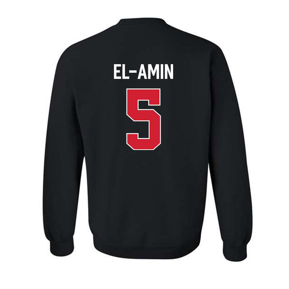 MSUM - NCAA Men's Basketball : Isa El-Amin - Vintage Shersey Crewneck Sweatshirt-1