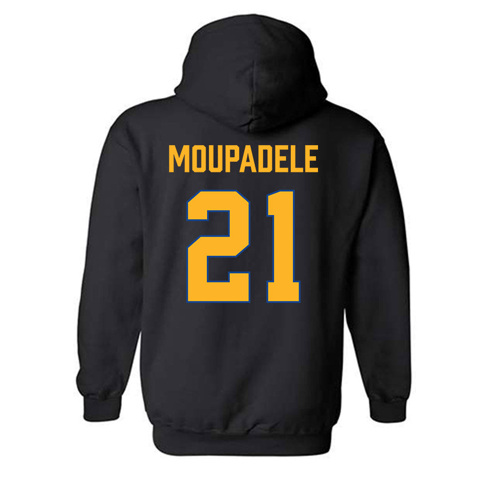 SJSU - NCAA Men's Basketball : Japhet Moupadele - Vintage Shersey Hooded Sweatshirt-1