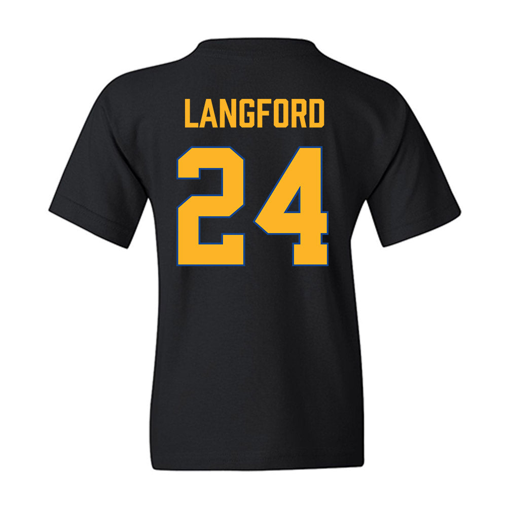 SJSU - NCAA Men's Basketball : Douglas Langford - Vintage Shersey Youth T-Shirt-1