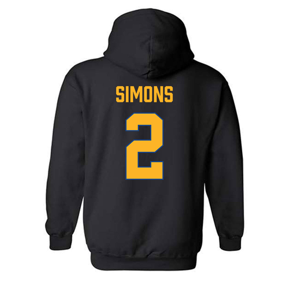 SJSU - NCAA Women's Basketball : McKenna Simons - Vintage Shersey Hooded Sweatshirt-1