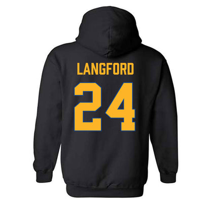 SJSU - NCAA Men's Basketball : Douglas Langford - Vintage Shersey Hooded Sweatshirt-1