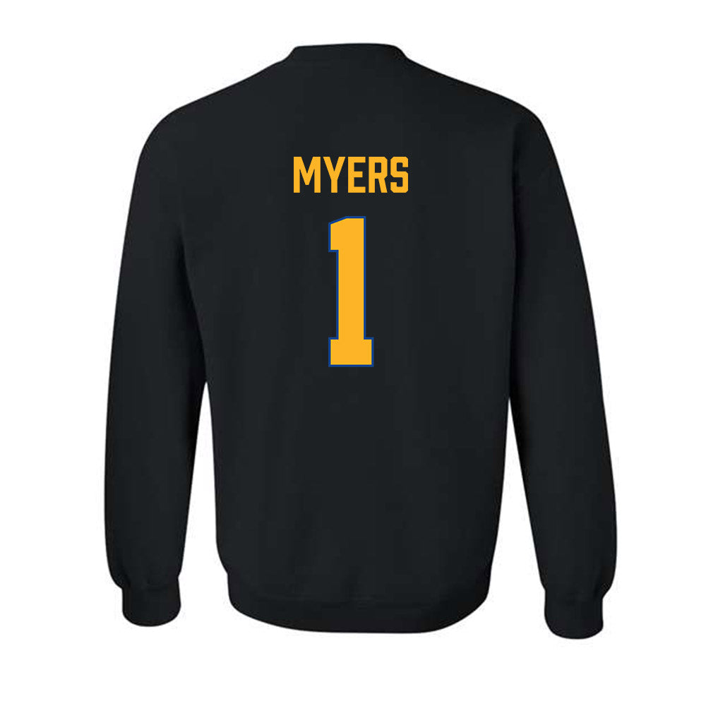 SJSU - NCAA Men's Basketball : Adrian Myers - Vintage Shersey Crewneck Sweatshirt-1