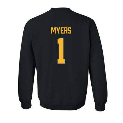 SJSU - NCAA Men's Basketball : Adrian Myers - Vintage Shersey Crewneck Sweatshirt-1
