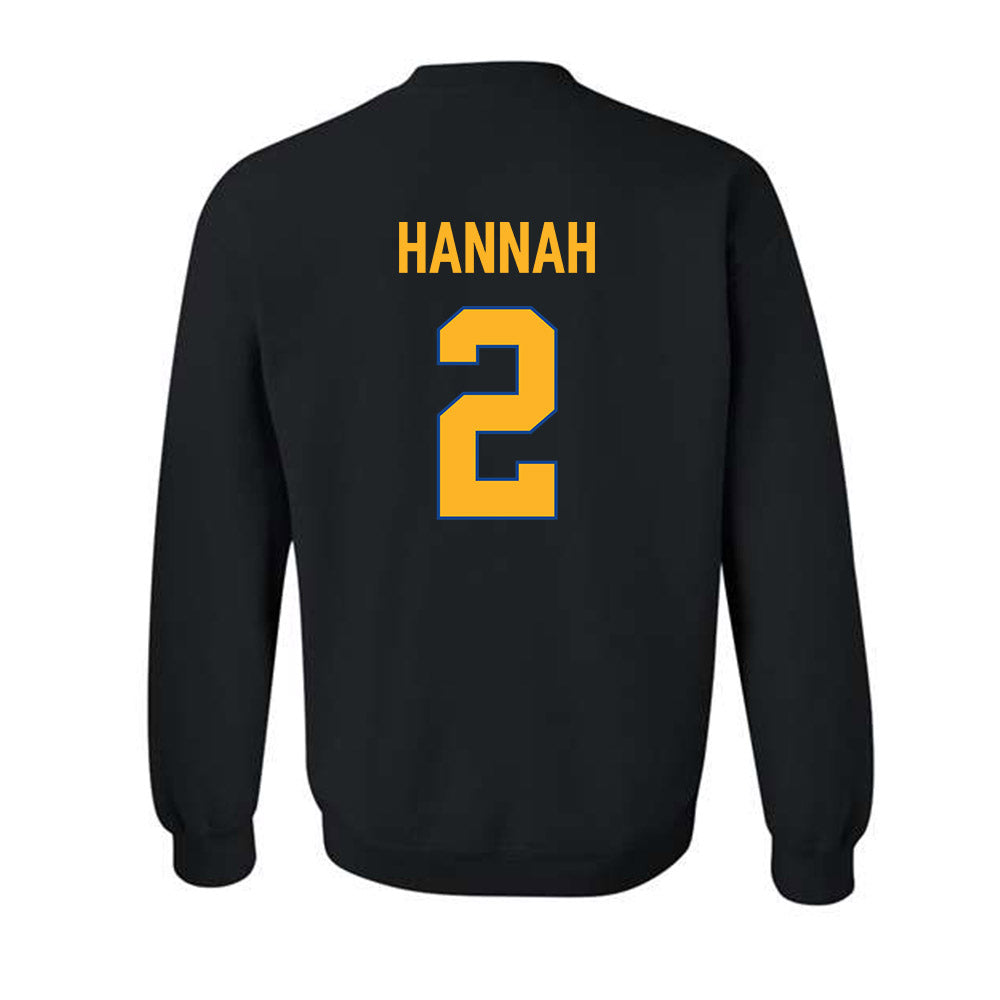SJSU - NCAA Men's Basketball : Javaughn Hannah - Vintage Shersey Crewneck Sweatshirt-1