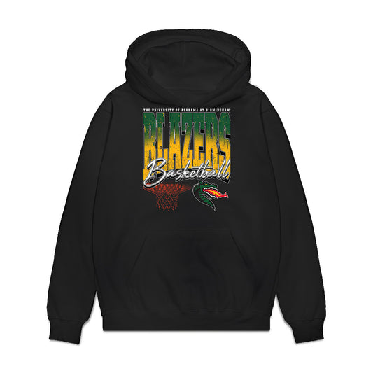 UAB - NCAA Men's Basketball : Justyn Fernandez - Vintage Premium Hooded Sweatshirt-0