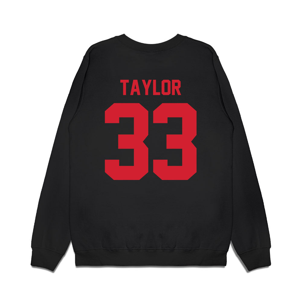 Arkansas State - NCAA Men's Basketball : Layne Taylor - Vintage Basketball Premium Crewneck Sweatshirt-1