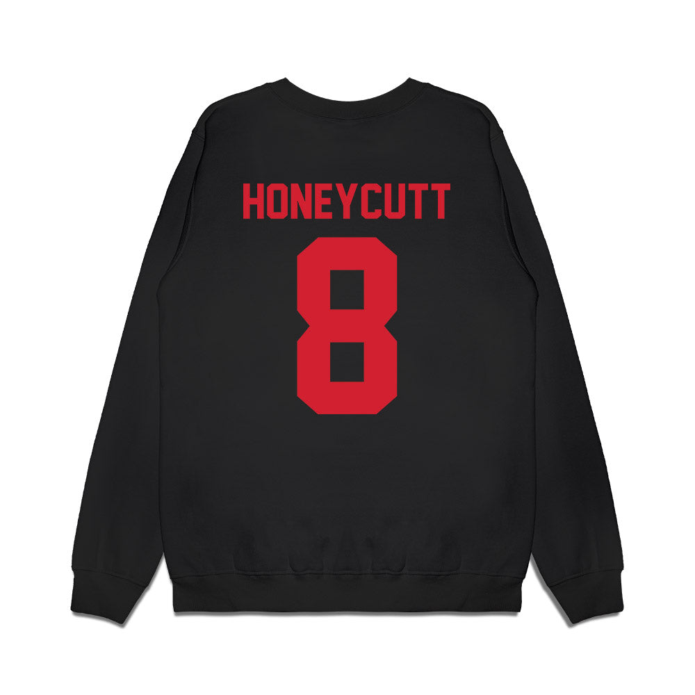 Arkansas State - NCAA Men's Basketball : Weston Honeycutt - Vintage Basketball Premium Crewneck Sweatshirt-1
