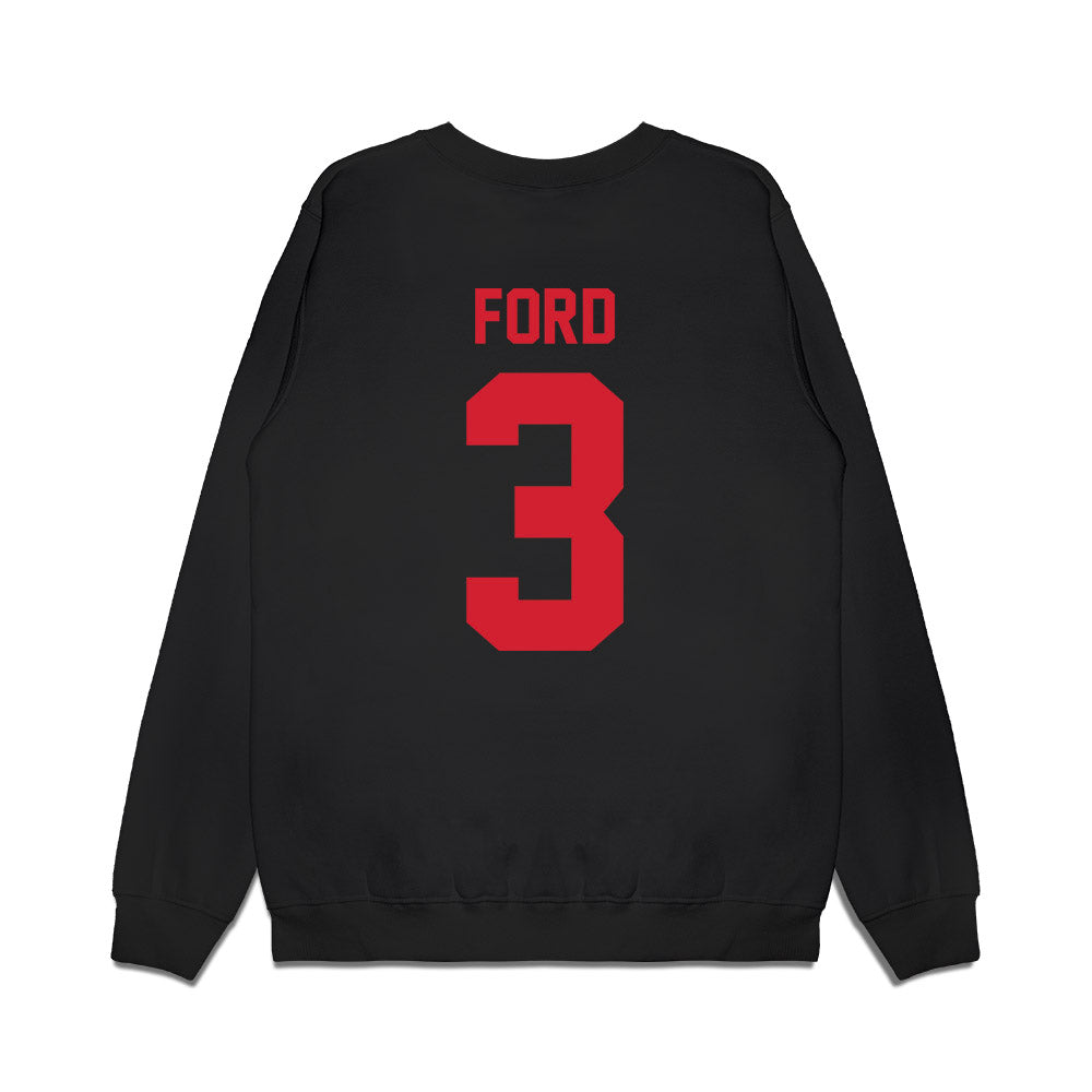 Arkansas State - NCAA Men's Basketball : Derrian Ford - Vintage Basketball Premium Crewneck Sweatshirt-1