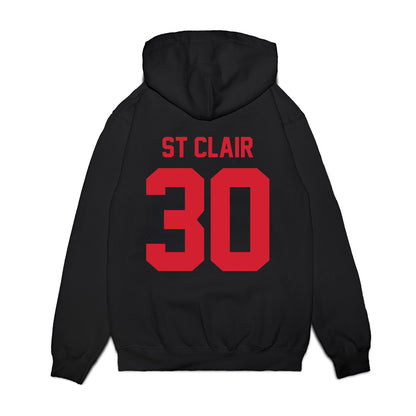 Arkansas State - NCAA Men's Basketball : Jacob St Clair - Vintage Basketball Premium Hooded Sweatshirt-1