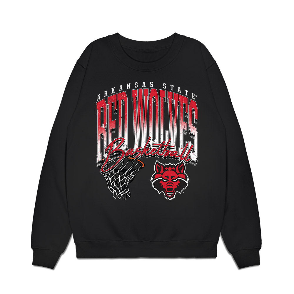 Arkansas State - NCAA Men's Basketball : Layne Taylor - Vintage Basketball Premium Crewneck Sweatshirt-0