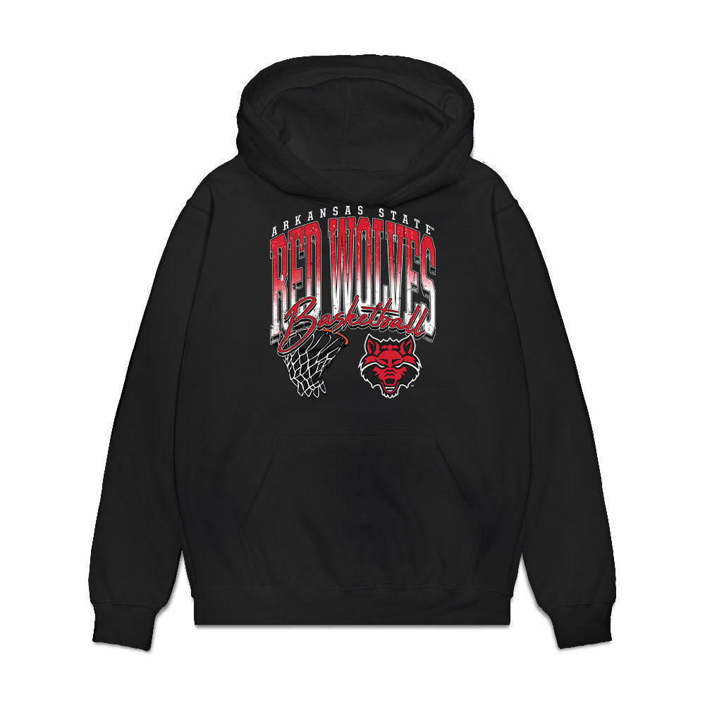 Arkansas State - NCAA Men's Basketball : Diggy Coleman - Vintage Basketball Premium Hooded Sweatshirt-0