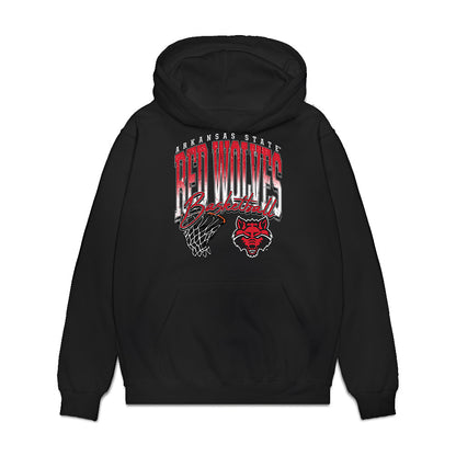Arkansas State - NCAA Men's Basketball : Diggy Coleman - Vintage Basketball Premium Hooded Sweatshirt-0