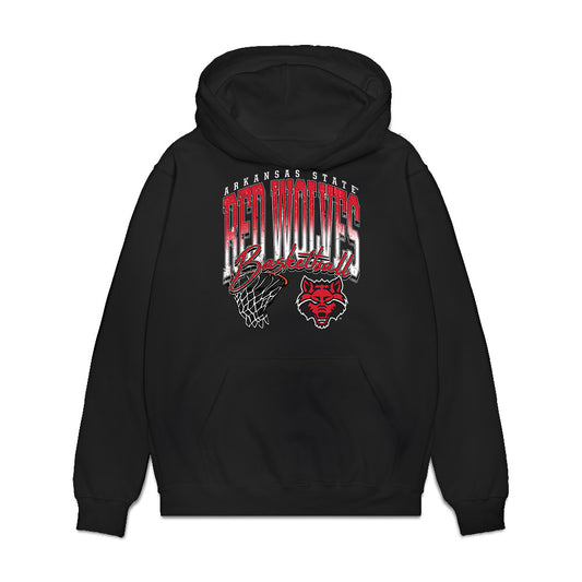 Arkansas State - NCAA Men's Basketball : Diggy Coleman - Vintage Basketball Premium Hooded Sweatshirt-0