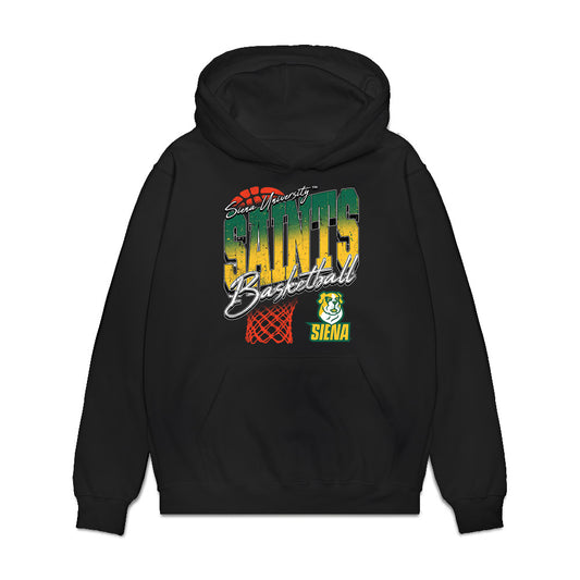 Siena - NCAA Men's Basketball : Tajae Jones - Vintage Premium Hooded Sweatshirt-0