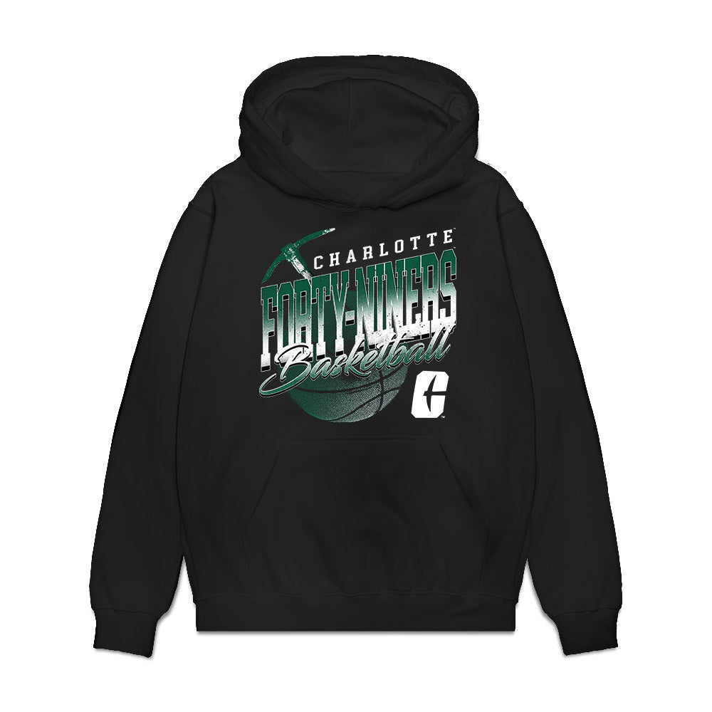 UNC Charlotte - NCAA Men's Basketball : Kylan Blackmon - Vintage Premium Hooded Sweatshirt-0